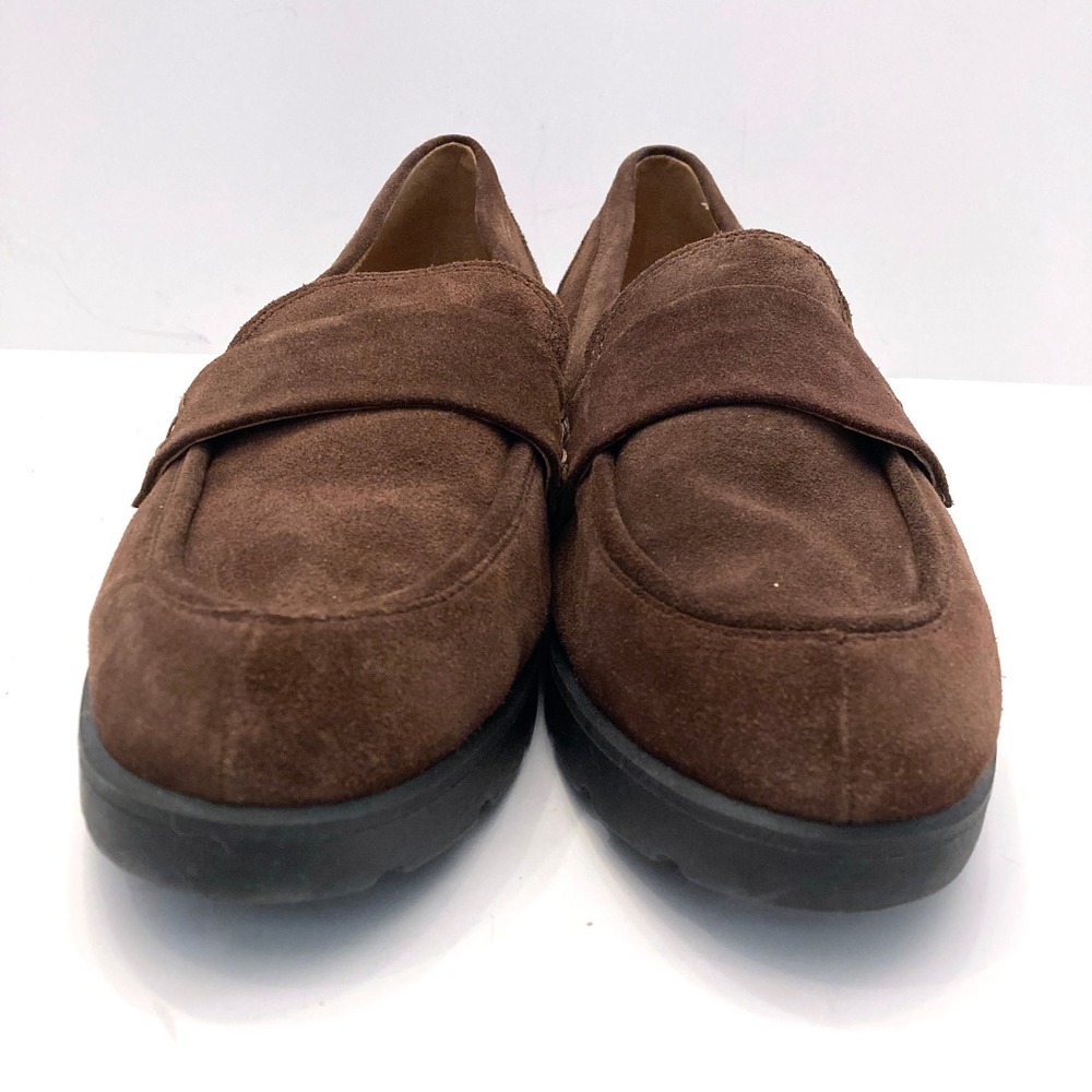 Vionic Cleo Loafer Brown Suede Chunky Sole Womens 9 W WIDE EU 40‎ - Picture 3 of 8